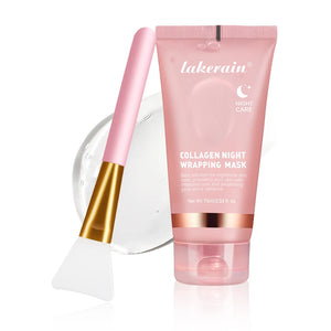 Collagen Jelly Creme de colágeno hidrolisado, máscara facial noturna, máscara envolvente e removível, hidratante, firmadora e hidratante para cuidados com a pele